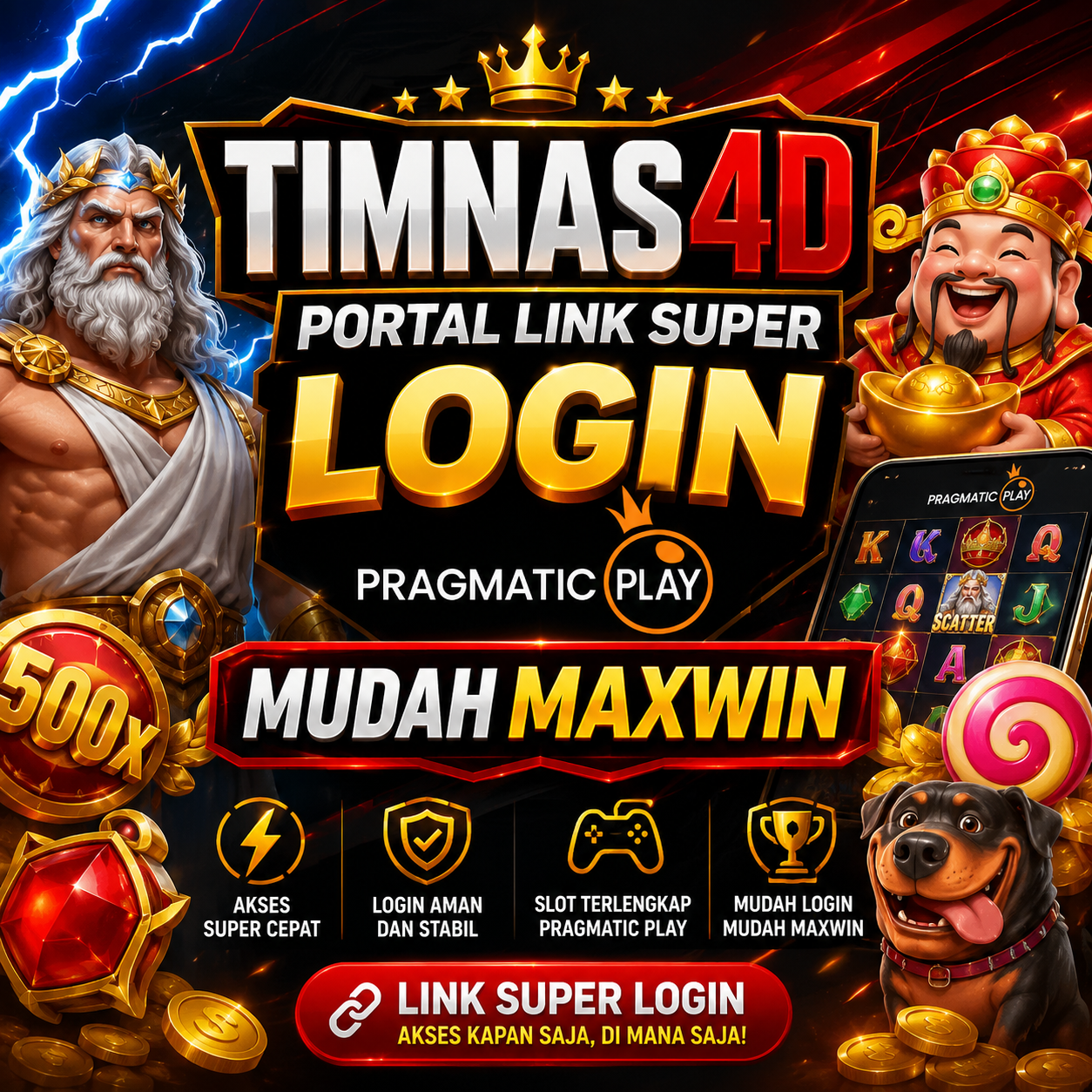 TIMNAS4D - Portal Link Super Login Pragmatic Play Mudah Maxwin